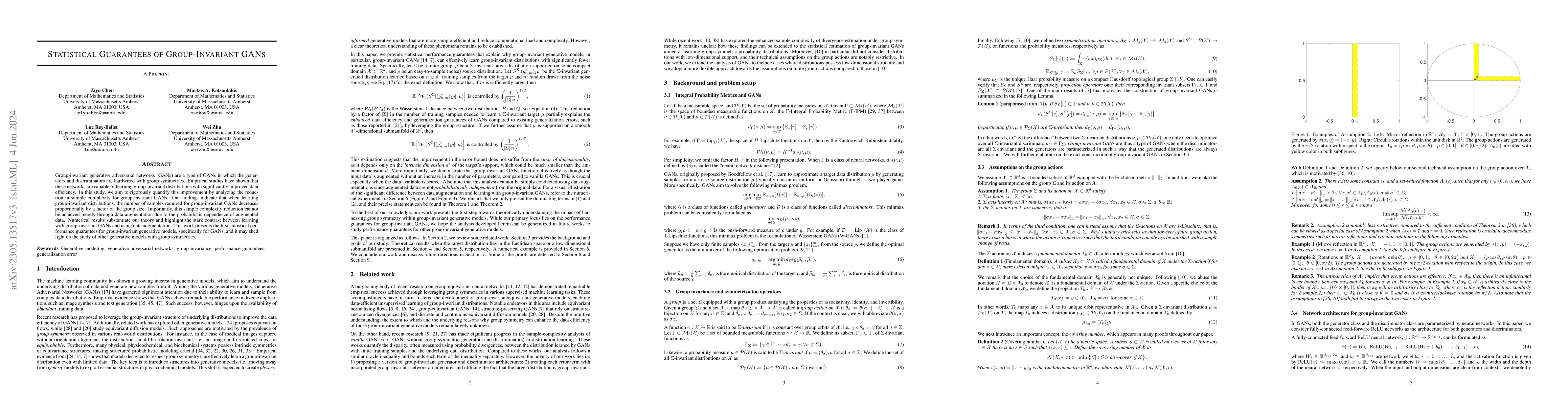 Thumbnail for Statistical Guarantees of Group-Invariant GANs
