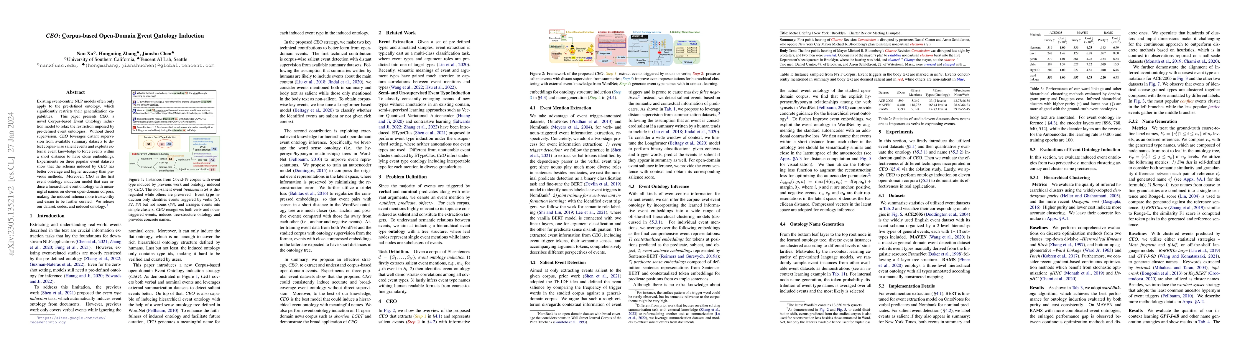 Thumbnail for CEO: Corpus-based Open-Domain Event Ontology Induction