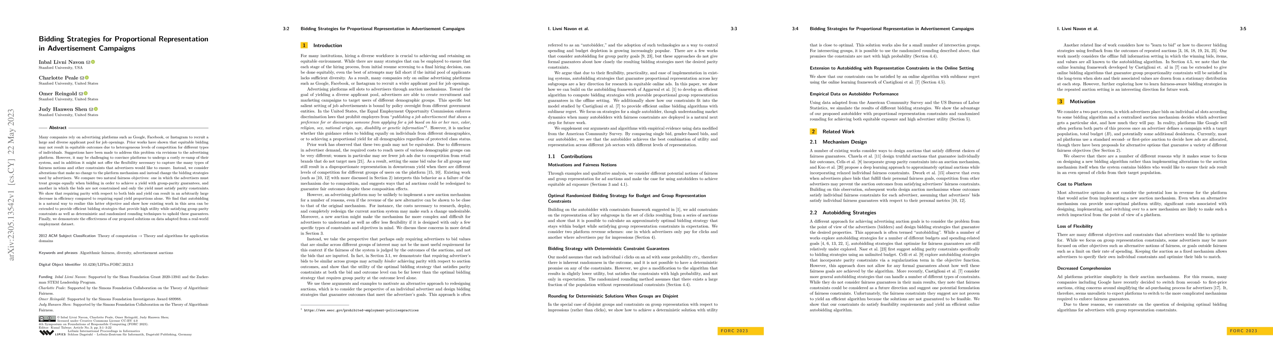 Thumbnail for Bidding Strategies for Proportional Representation in Advertisement
  Campaigns