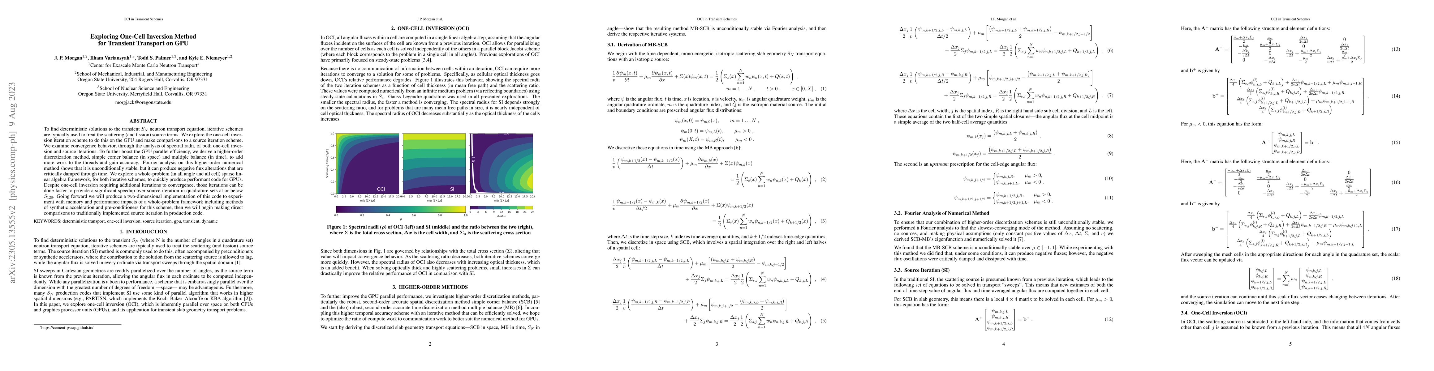 Thumbnail for Exploring One-Cell Inversion Method for Transient Transport on GPU
