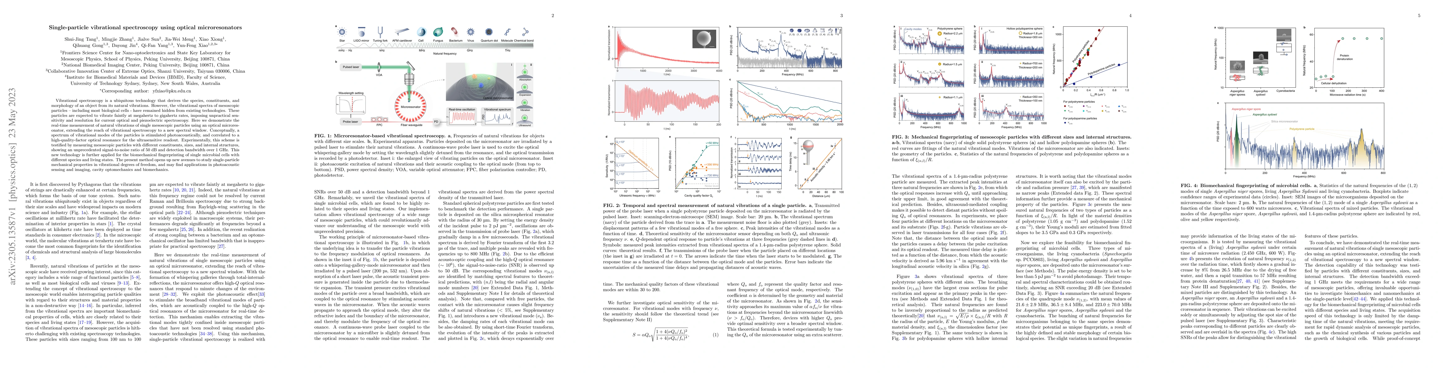 Thumbnail for Single-particle vibrational spectroscopy using optical microresonators