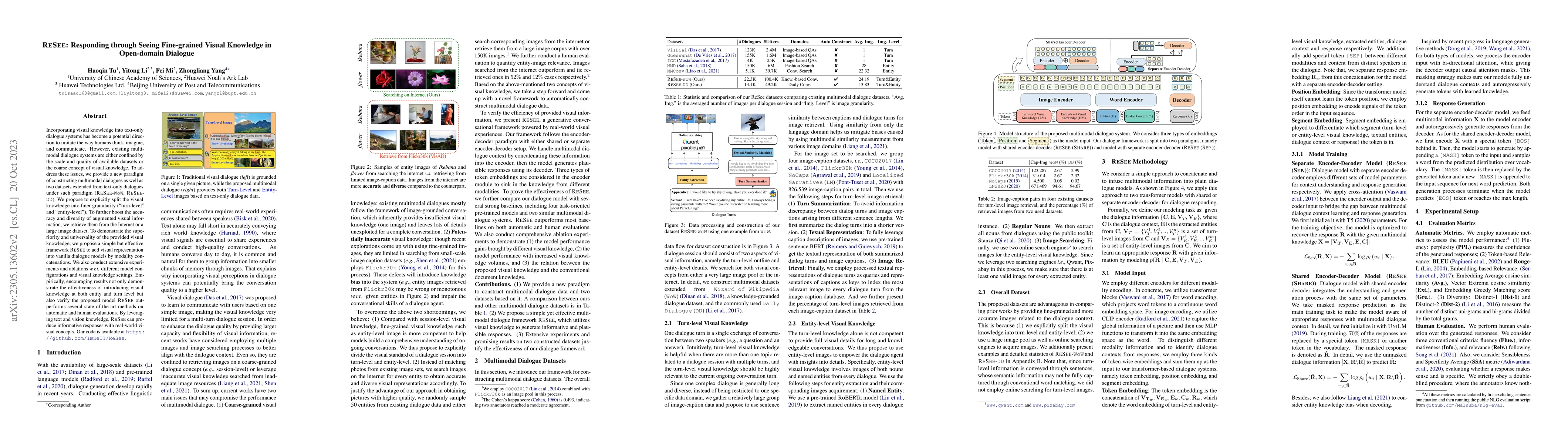 Thumbnail for ReSee: Responding through Seeing Fine-grained Visual Knowledge in
  Open-domain Dialogue