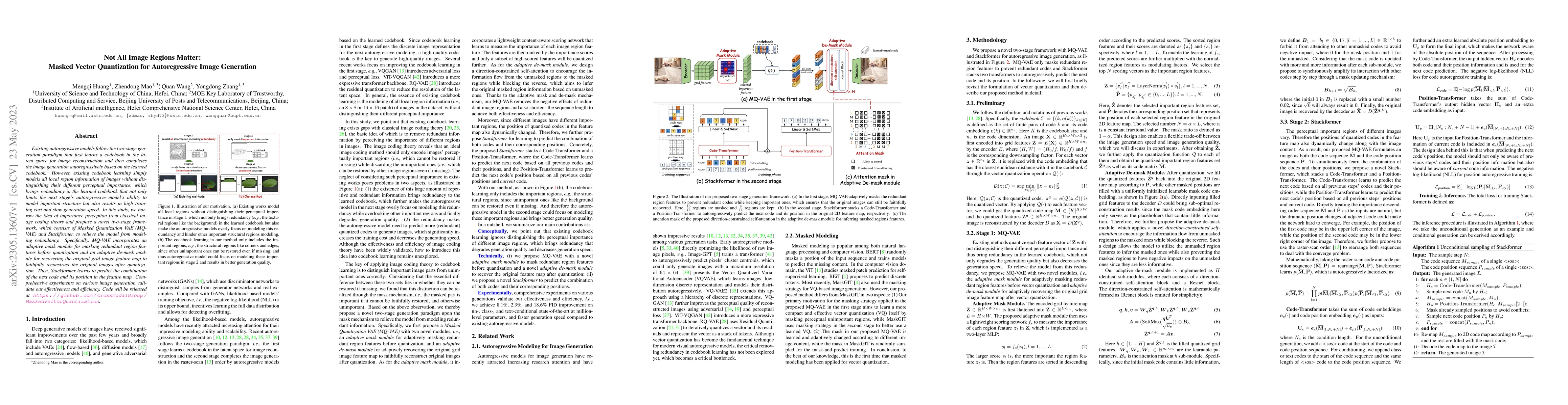 Thumbnail for Not All Image Regions Matter: Masked Vector Quantization for
  Autoregressive Image Generation