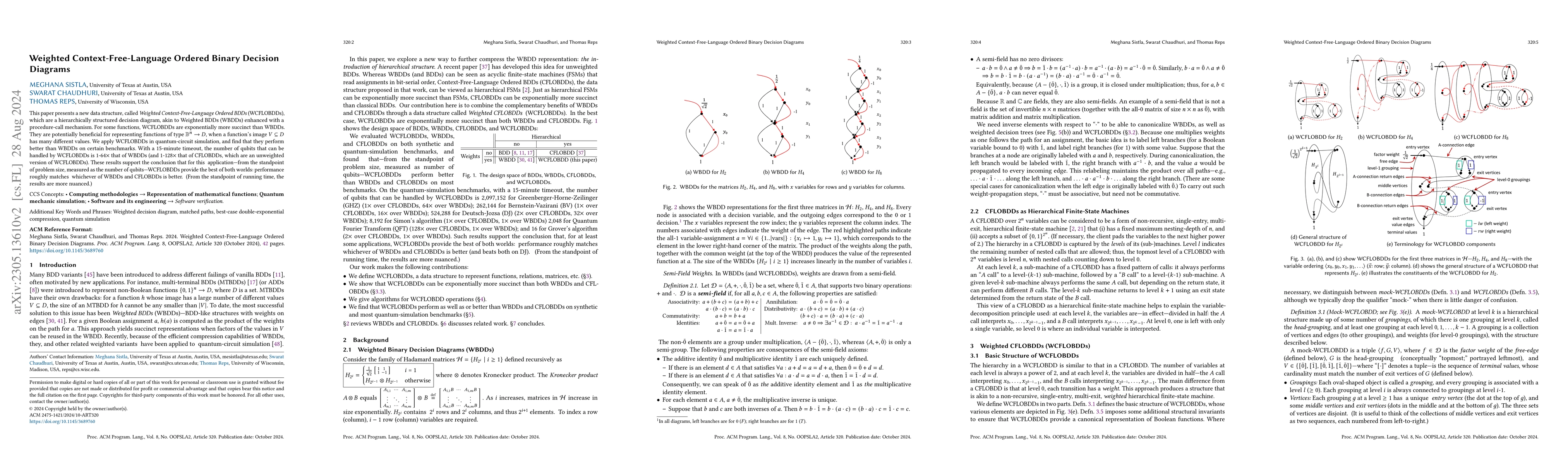 Thumbnail for Weighted Context-Free-Language Ordered Binary Decision Diagrams