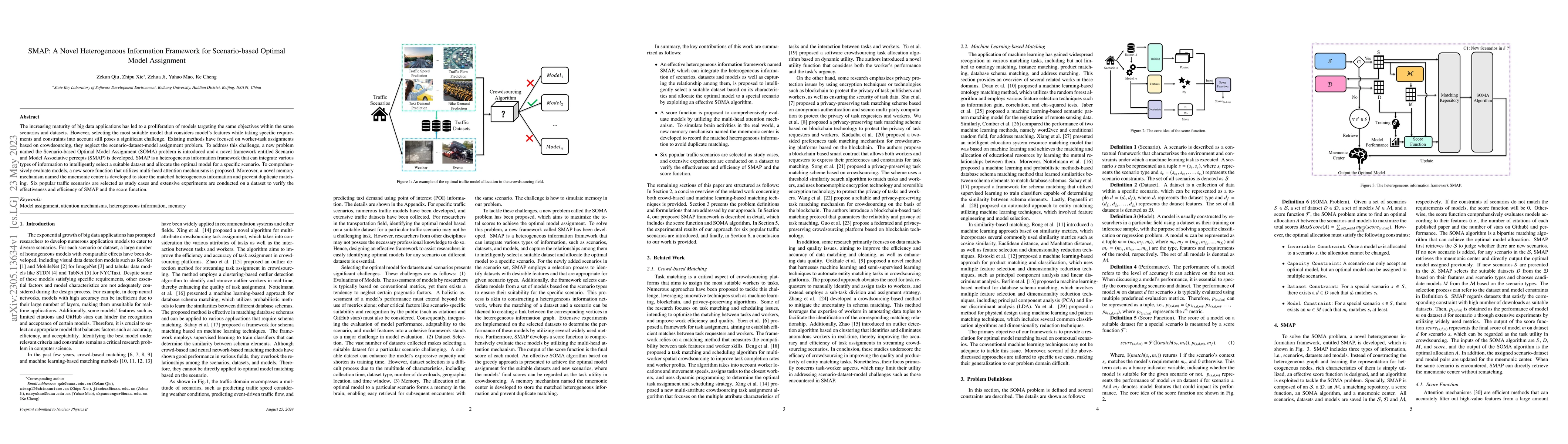 Thumbnail for SMAP: A Novel Heterogeneous Information Framework for Scenario-based
  Optimal Model Assignment