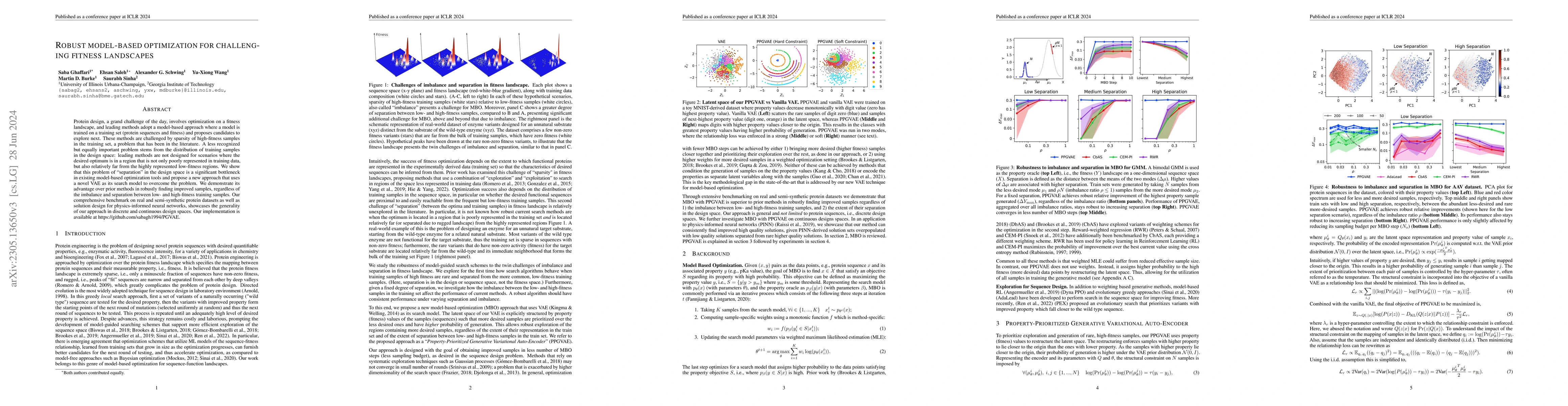 Thumbnail for Robust Model-Based Optimization for Challenging Fitness Landscapes