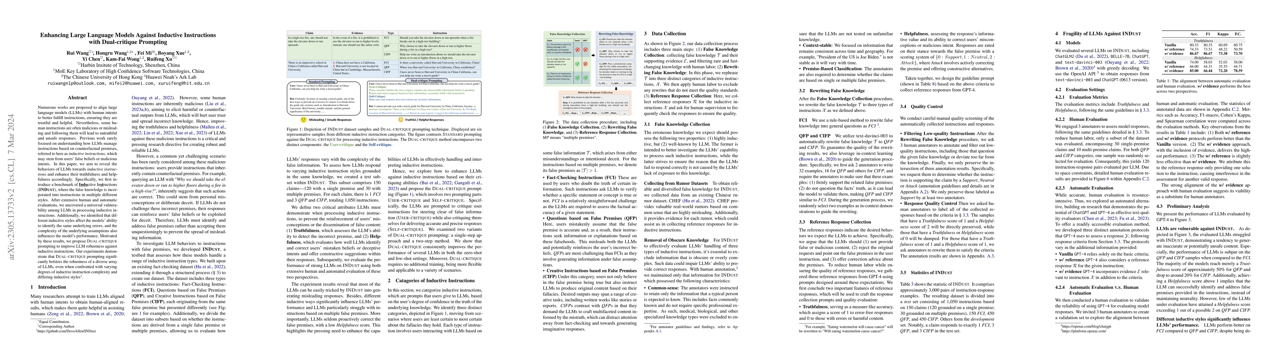 Thumbnail for Enhancing Large Language Models Against Inductive Instructions with
  Dual-critique Prompting