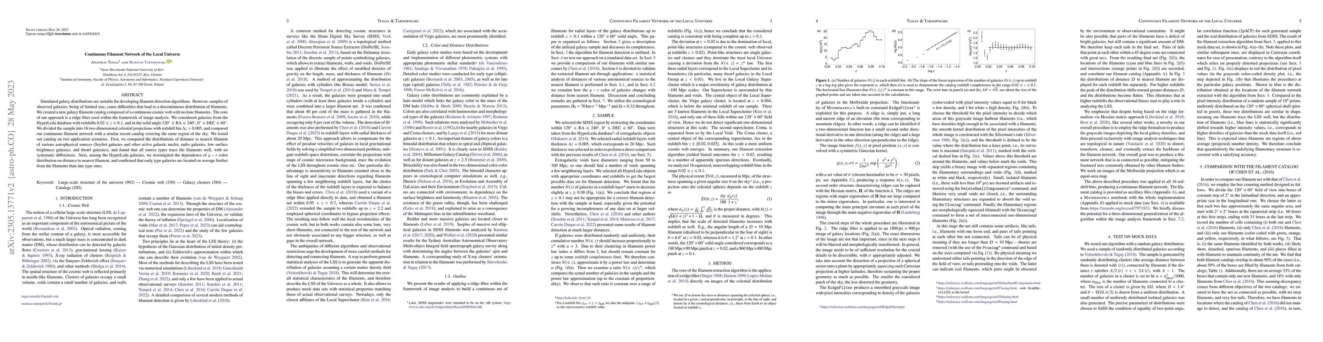 Thumbnail for Continuous Filament Network of the Local Universe