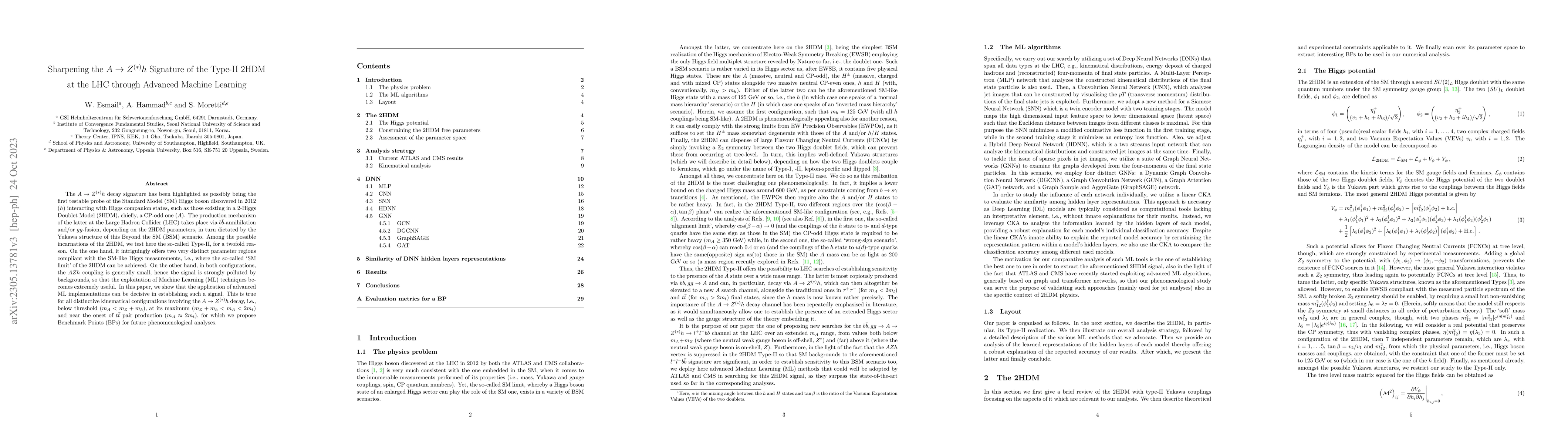 Thumbnail for Sharpening the $A\to Z^{(*)}h $ Signature of the Type-II 2HDM at the LHC
  through Advanced Machine Learning
