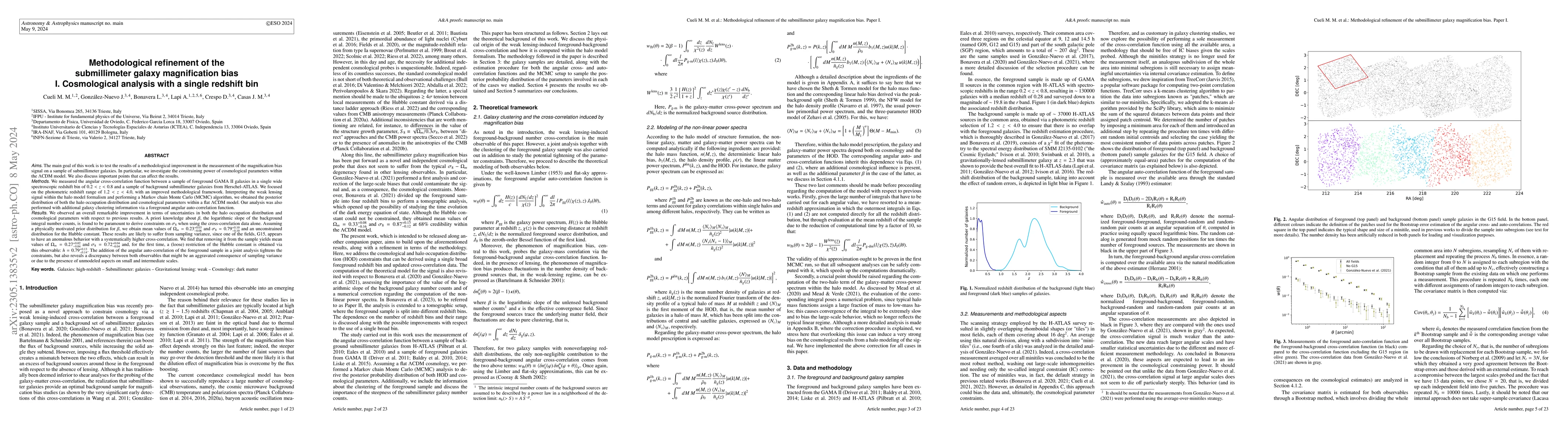 Thumbnail for Methodological refinement of the submillimeter galaxy magnification
  bias. I. Cosmological analysis with a single redshift bin