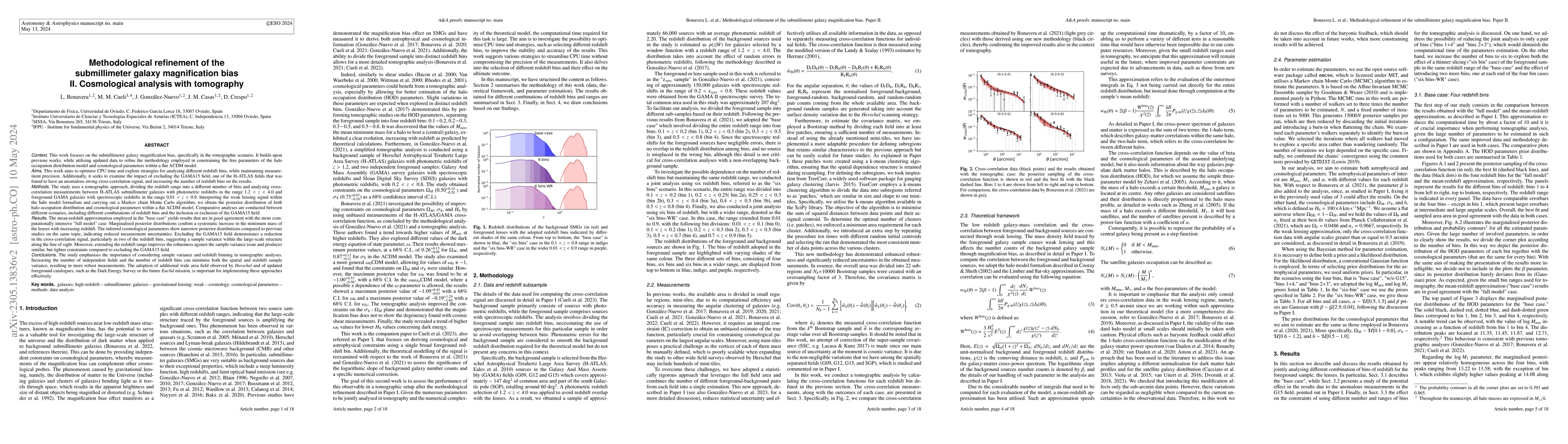 Thumbnail for Methodological refinement of the submillimeter galaxy magnification
  bias. II. Cosmological analysis with tomography