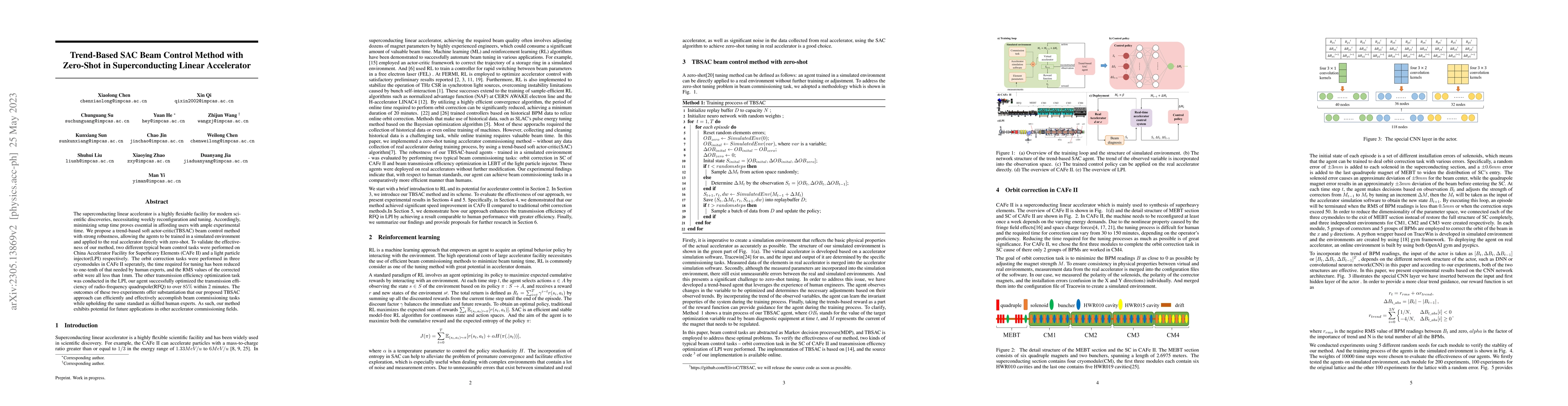Thumbnail for Trend-Based SAC Beam Control Method with Zero-Shot in Superconducting
  Linear Accelerator