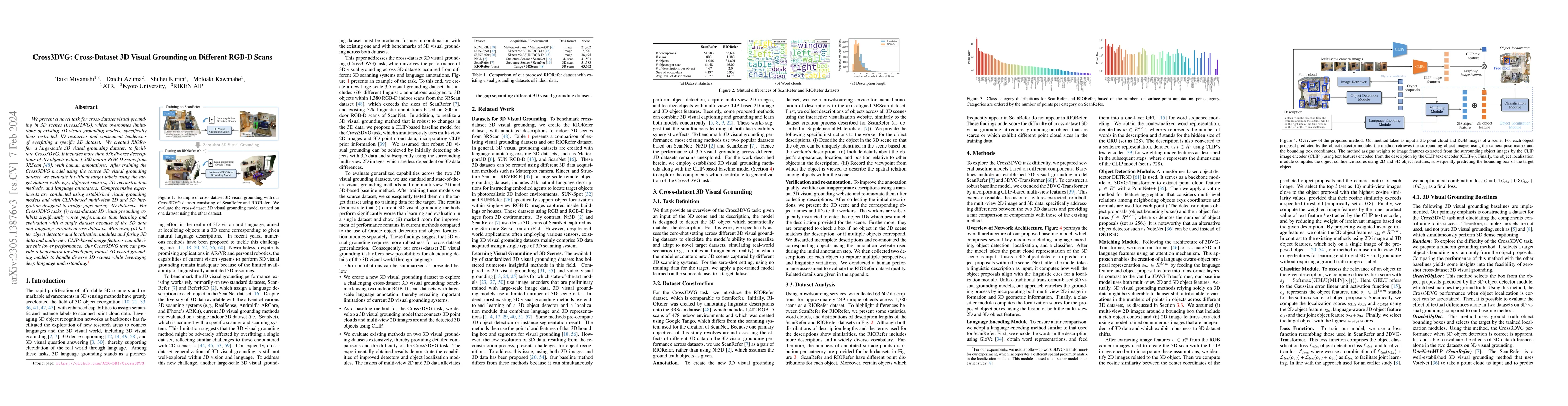 Thumbnail for Cross3DVG: Cross-Dataset 3D Visual Grounding on Different RGB-D Scans