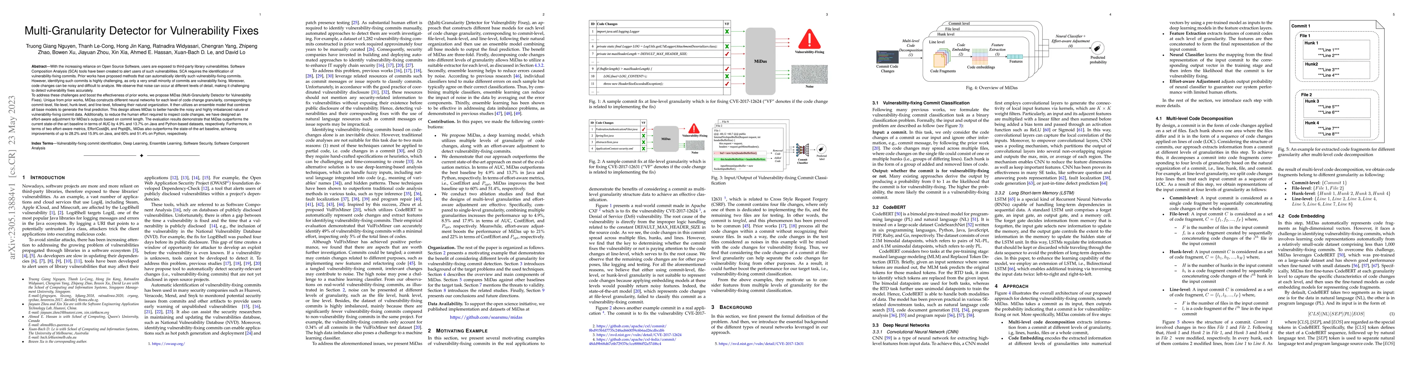 Thumbnail for Multi-Granularity Detector for Vulnerability Fixes