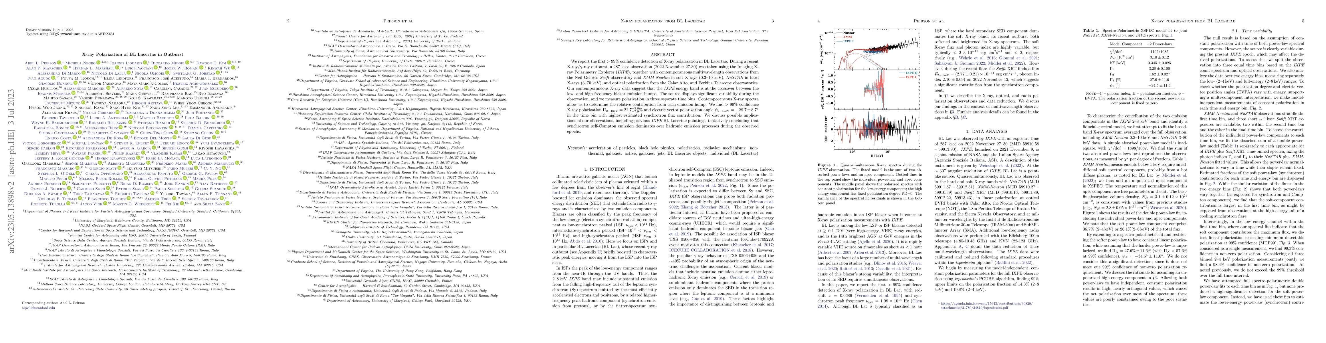 Thumbnail for X-ray Polarization of BL Lacertae in Outburst