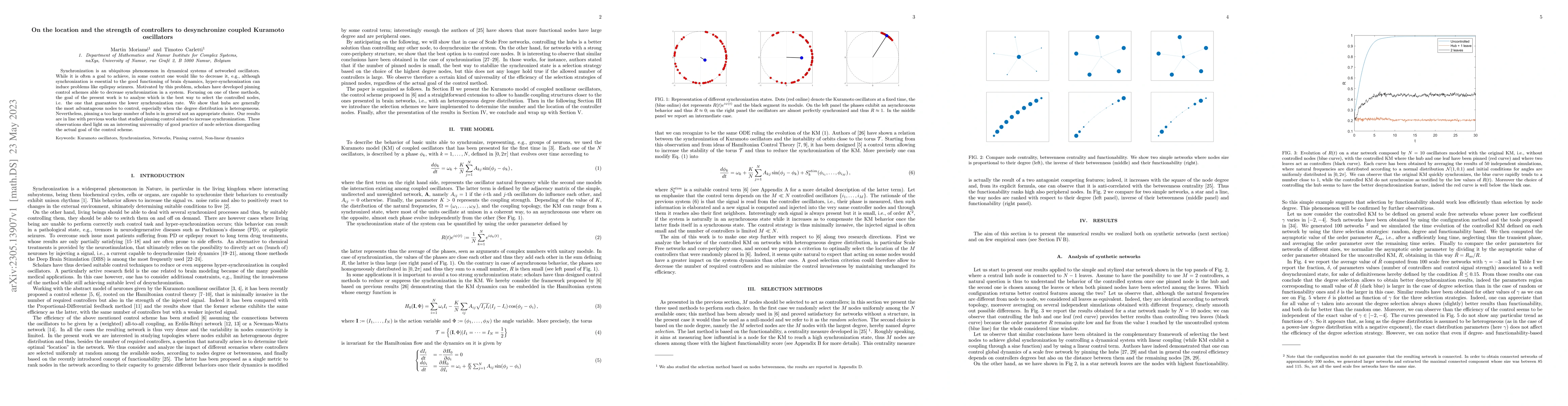 Thumbnail for On the location and the strength of controllers to desynchronize coupled
  Kuramoto oscillators