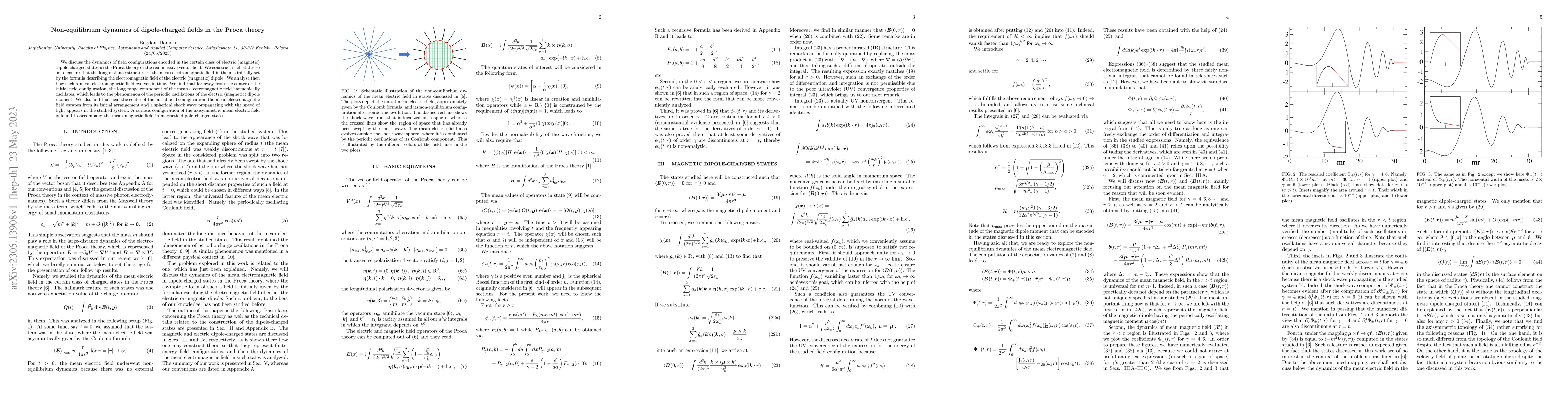 Thumbnail for Non-equilibrium dynamics of dipole-charged fields in the Proca theory
