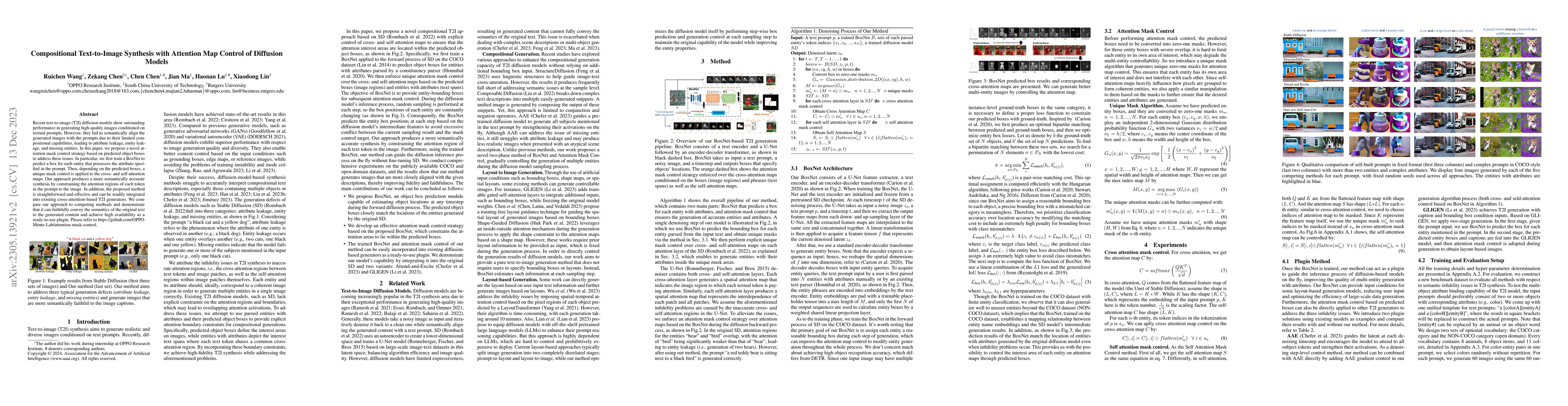 Thumbnail for Compositional Text-to-Image Synthesis with Attention Map Control of
  Diffusion Models
