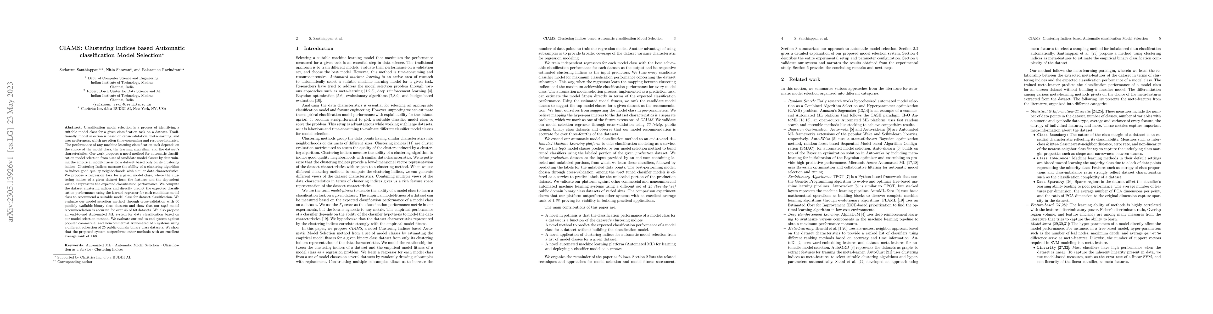 Thumbnail for Clustering Indices based Automatic Classification Model Selection