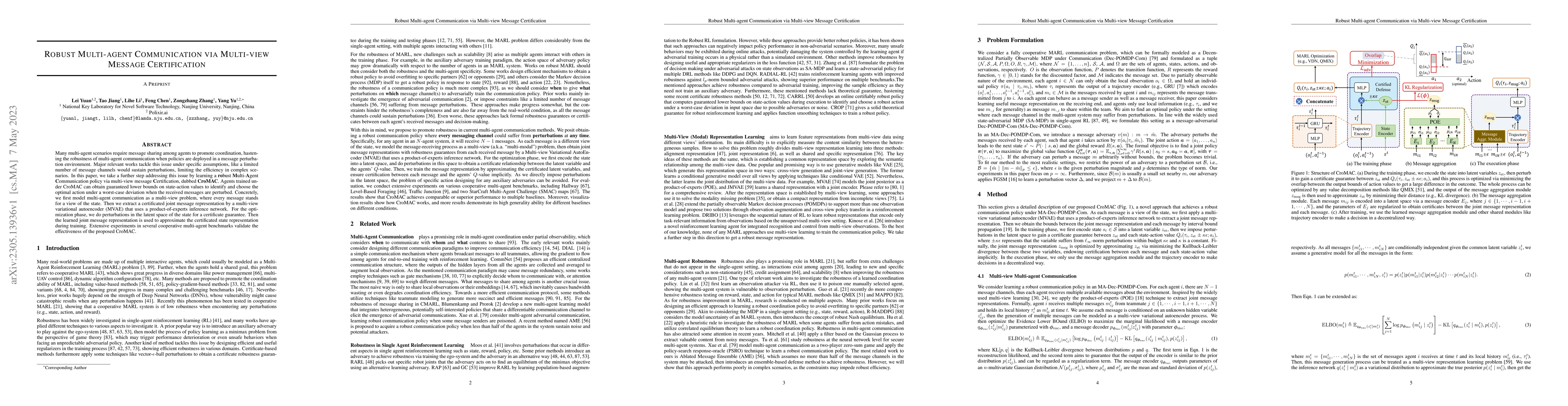 Thumbnail for Robust Multi-agent Communication via Multi-view Message Certification