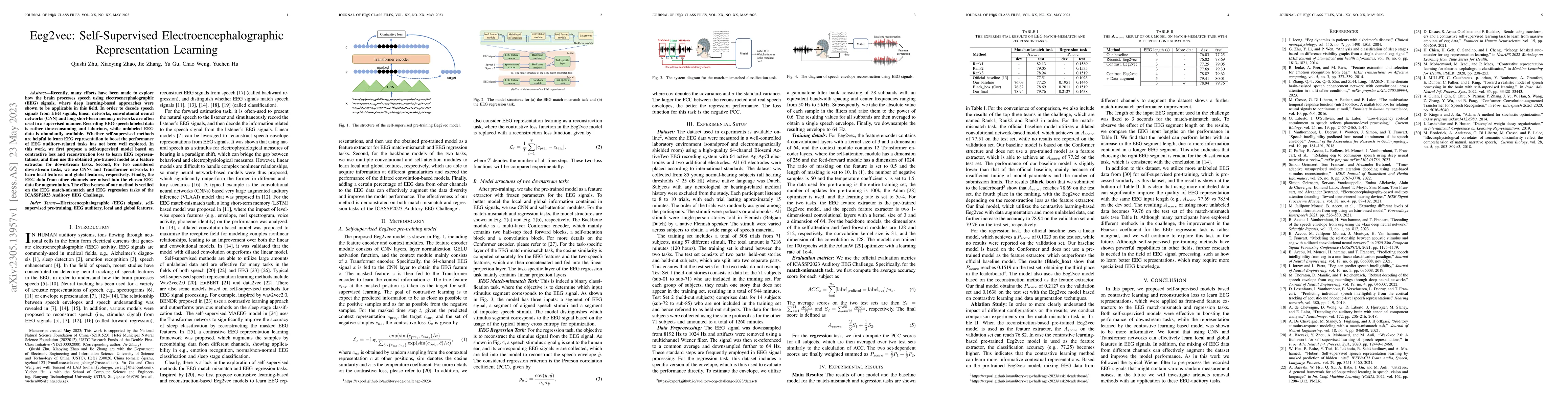 Thumbnail for Eeg2vec: Self-Supervised Electroencephalographic Representation Learning