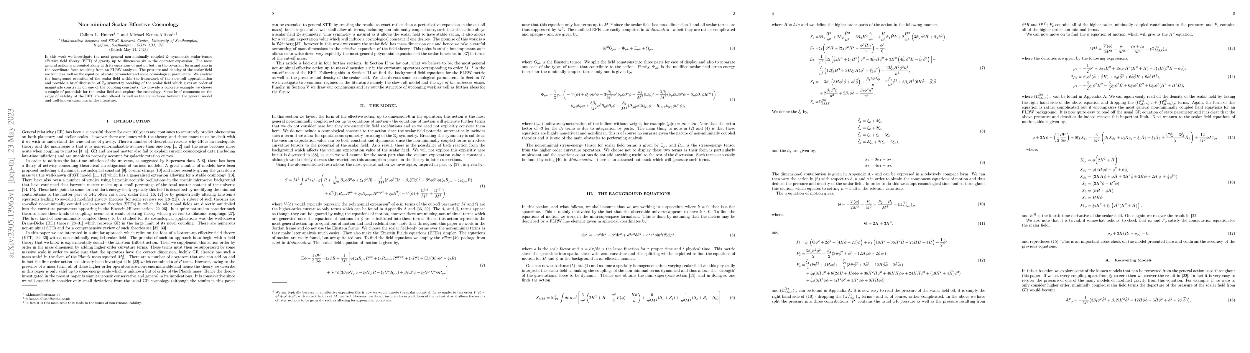 Thumbnail for Non-minimal Scalar Effective Cosmology