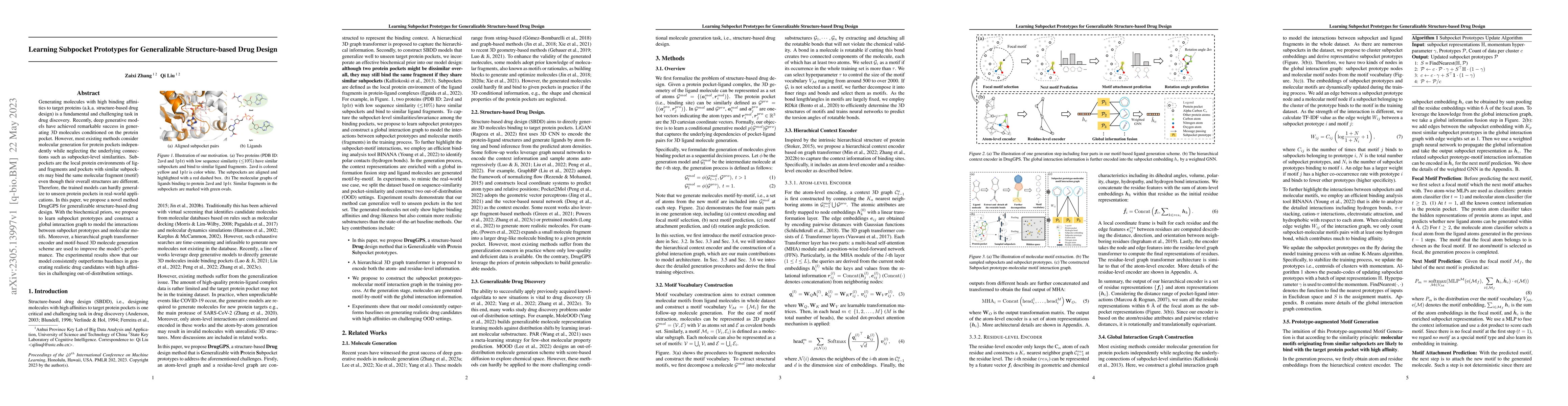 Thumbnail for Learning Subpocket Prototypes for Generalizable Structure-based Drug
  Design