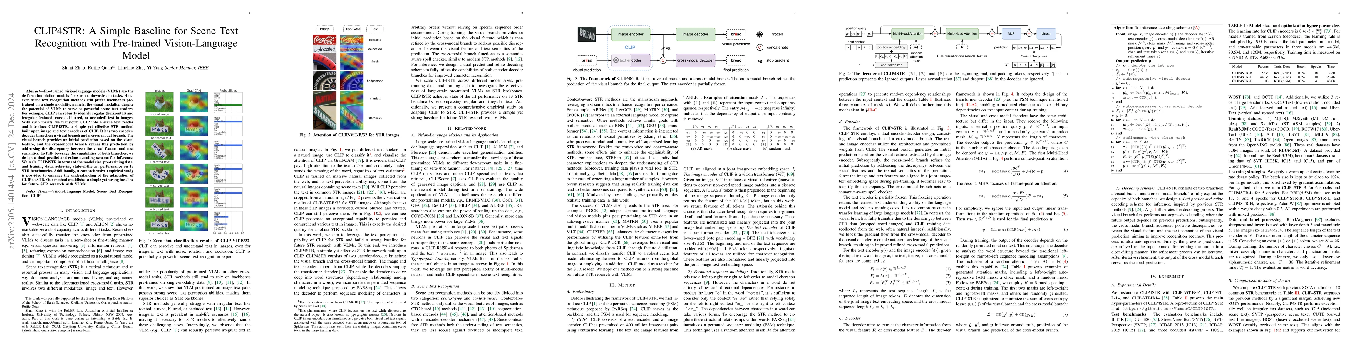 Thumbnail for CLIP4STR: A Simple Baseline for Scene Text Recognition with Pre-trained
  Vision-Language Model