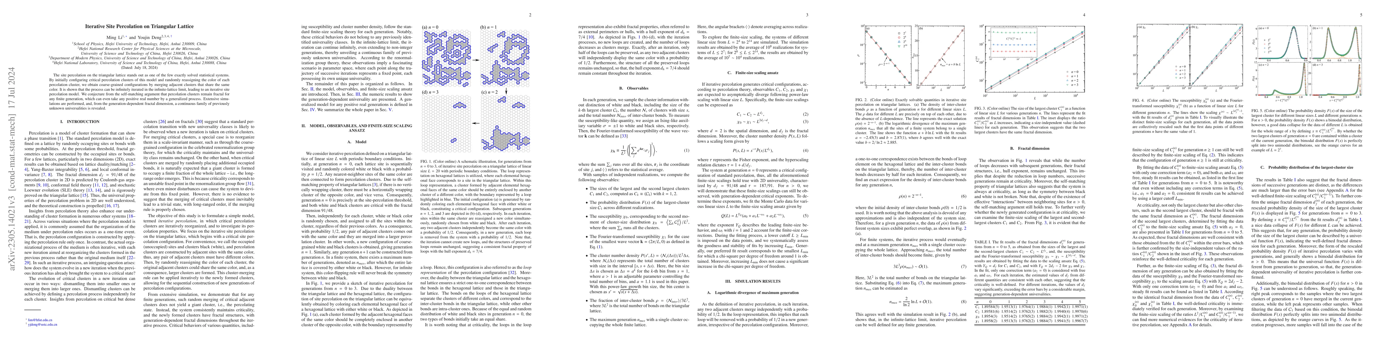 Thumbnail for Iterative Site Percolation on Triangular Lattice