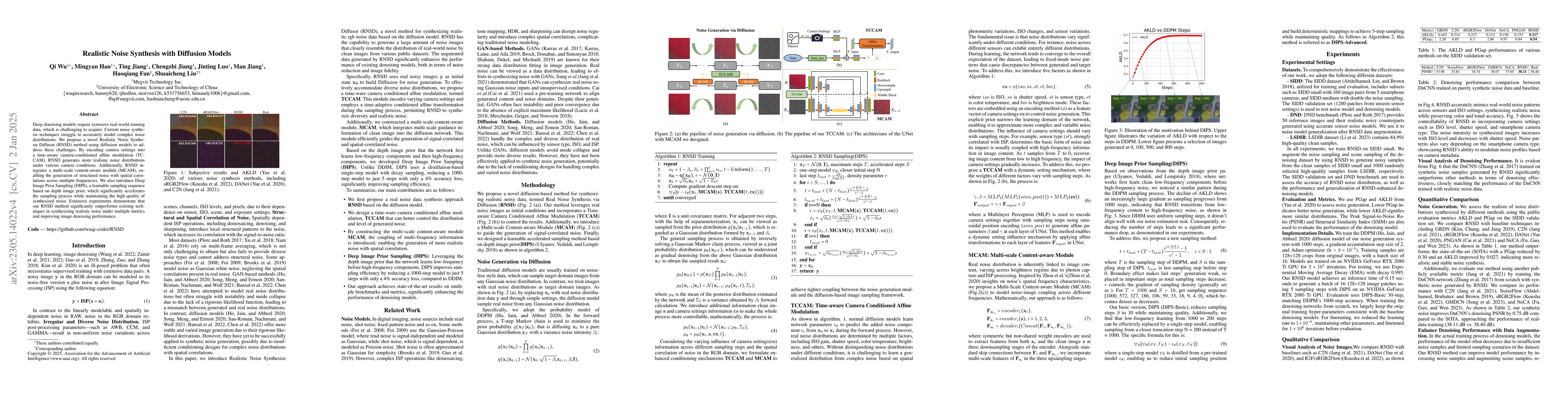 Thumbnail for Realistic Noise Synthesis with Diffusion Models