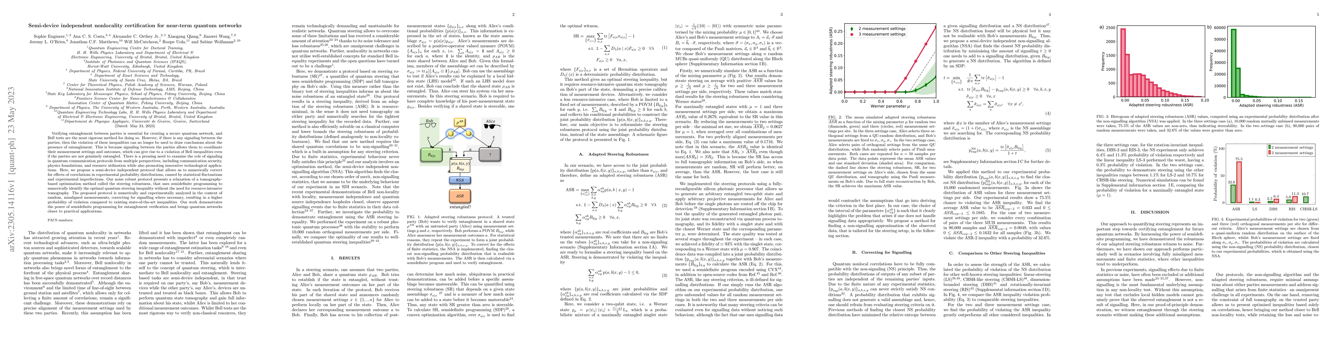 Thumbnail for Semi-device independent nonlocality certification for near-term quantum
  networks
