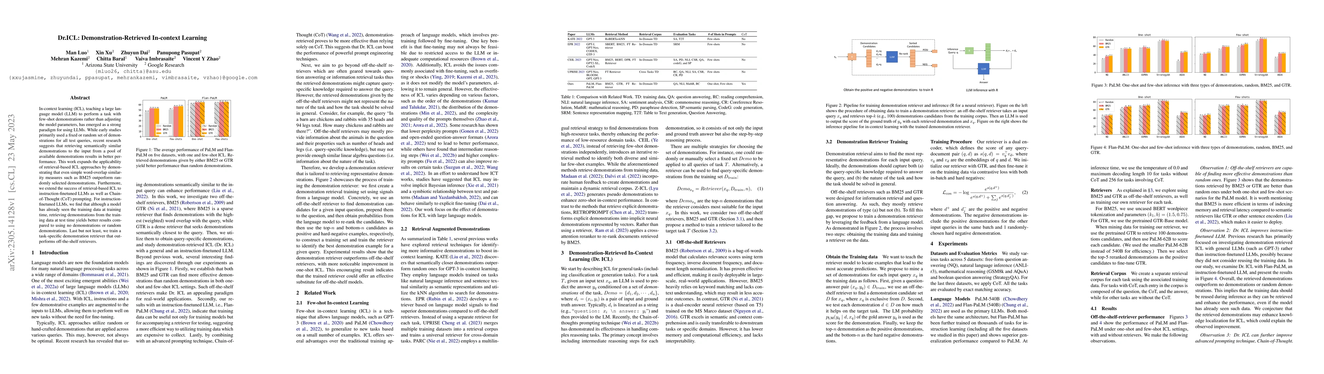 Thumbnail for Dr.ICL: Demonstration-Retrieved In-context Learning