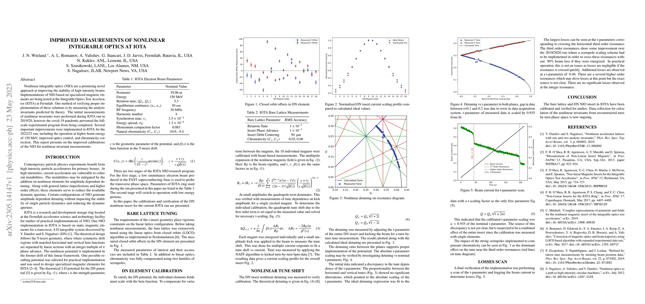 Thumbnail for Improved Measurements of Nonlinear Integrable Optics Invariants at IOTA
