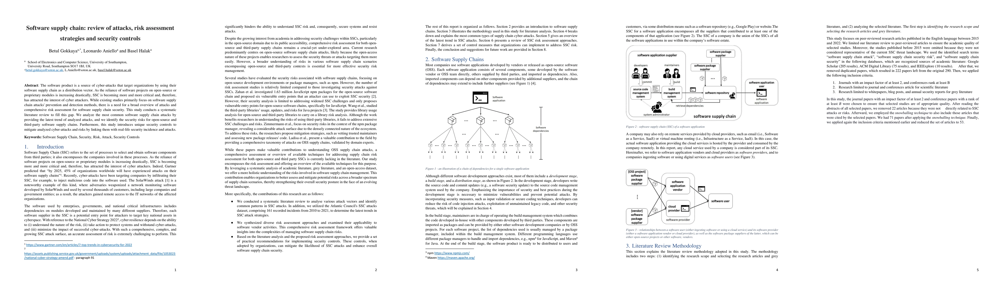 Thumbnail for Software supply chain: review of attacks, risk assessment strategies and
  security controls