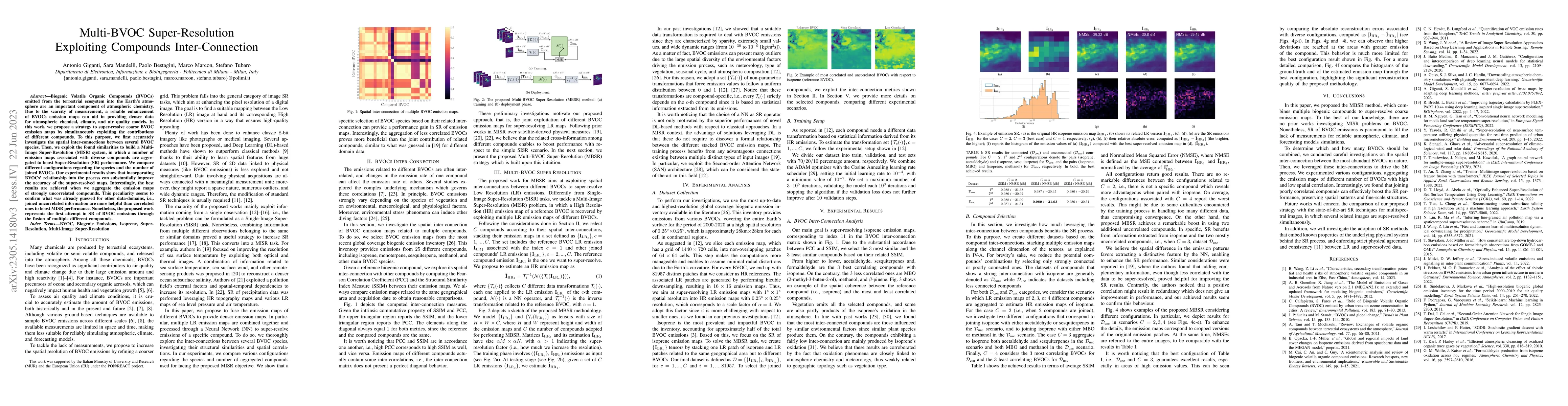 Thumbnail for Multi-BVOC Super-Resolution Exploiting Compounds Inter-Connection