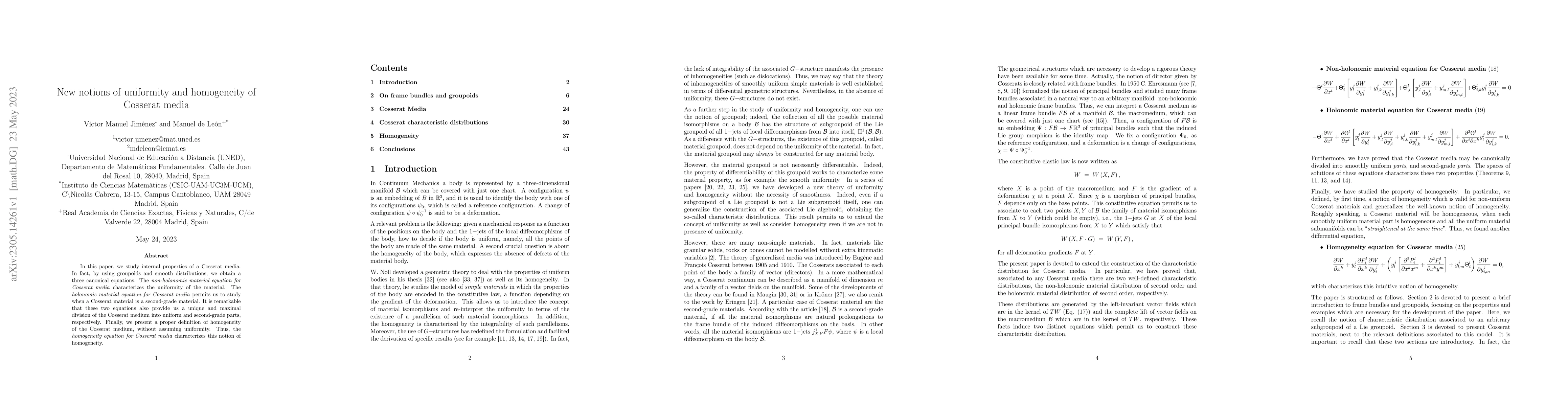 Thumbnail for New notions of uniformity and homogeneity of Cosserat media