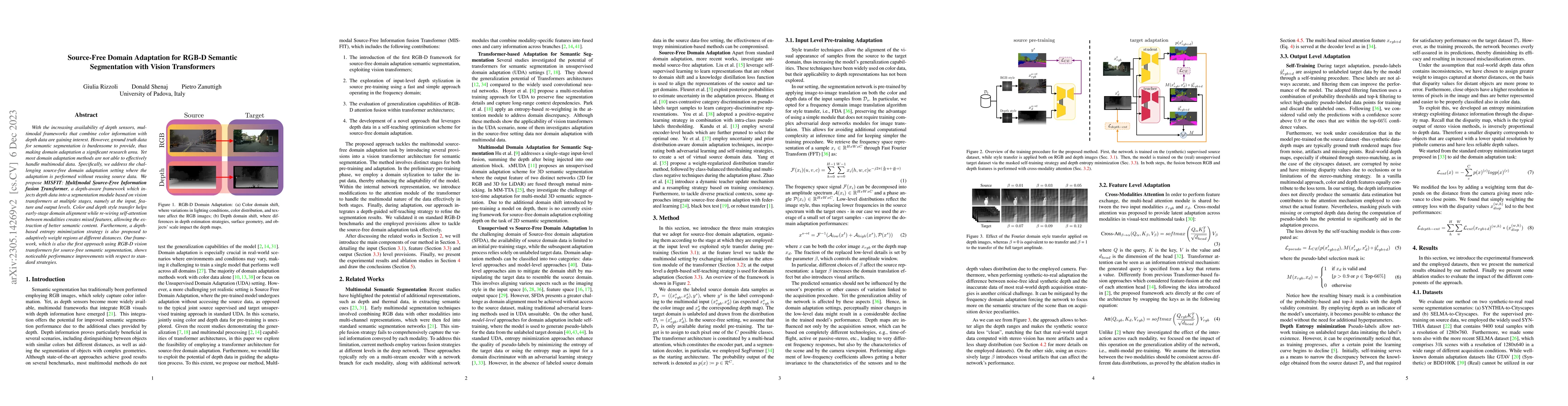 Thumbnail for Source-Free Domain Adaptation for RGB-D Semantic Segmentation with
  Vision Transformers