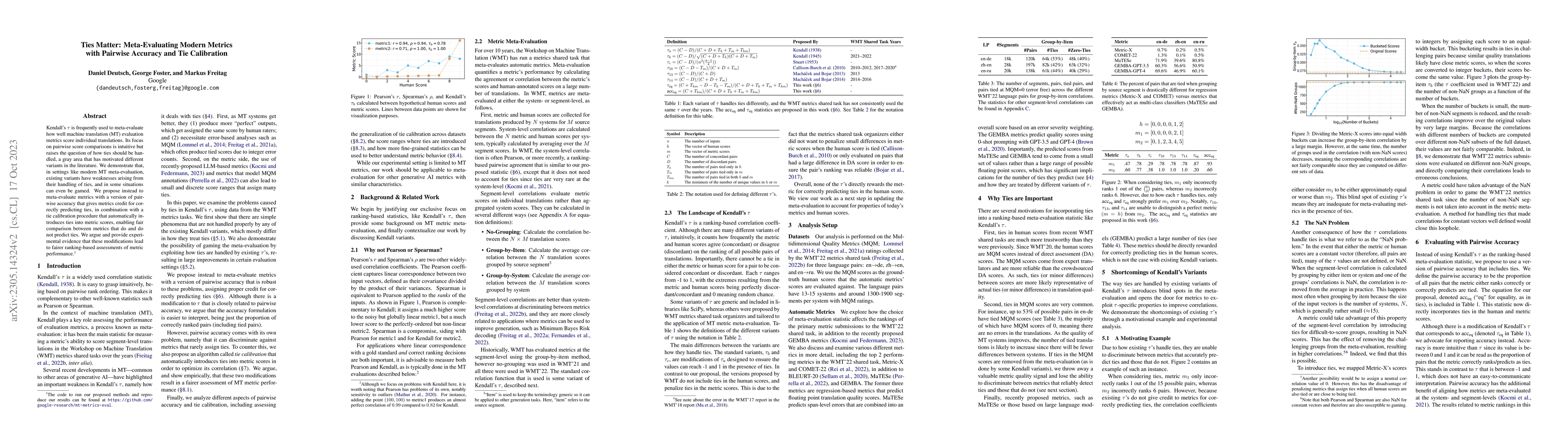 Thumbnail for Ties Matter: Meta-Evaluating Modern Metrics with Pairwise Accuracy and
  Tie Calibration