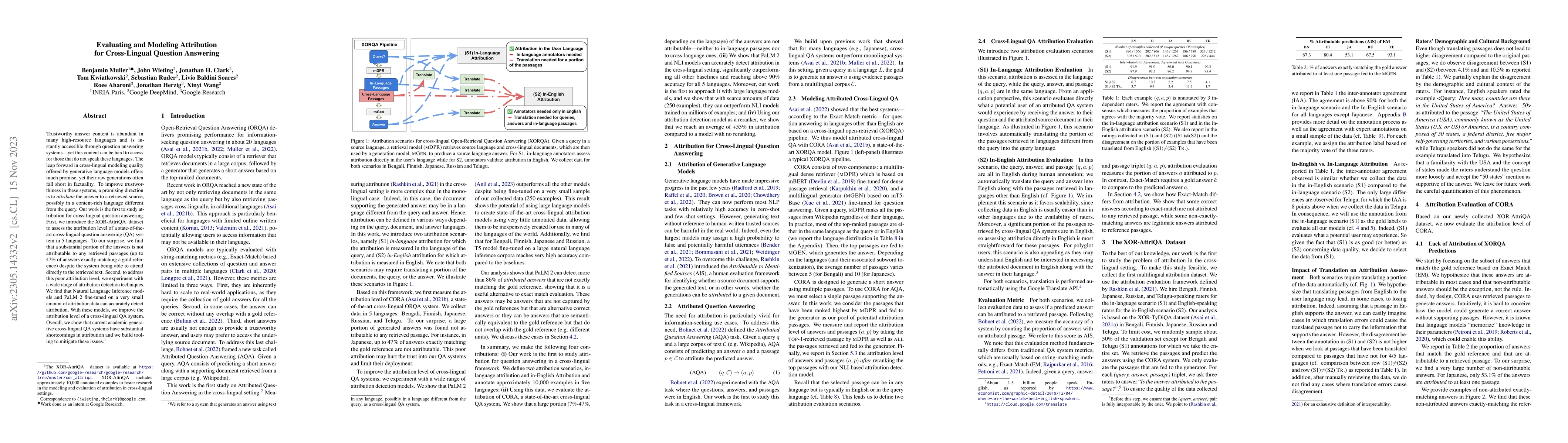 Thumbnail for Evaluating and Modeling Attribution for Cross-Lingual Question Answering
