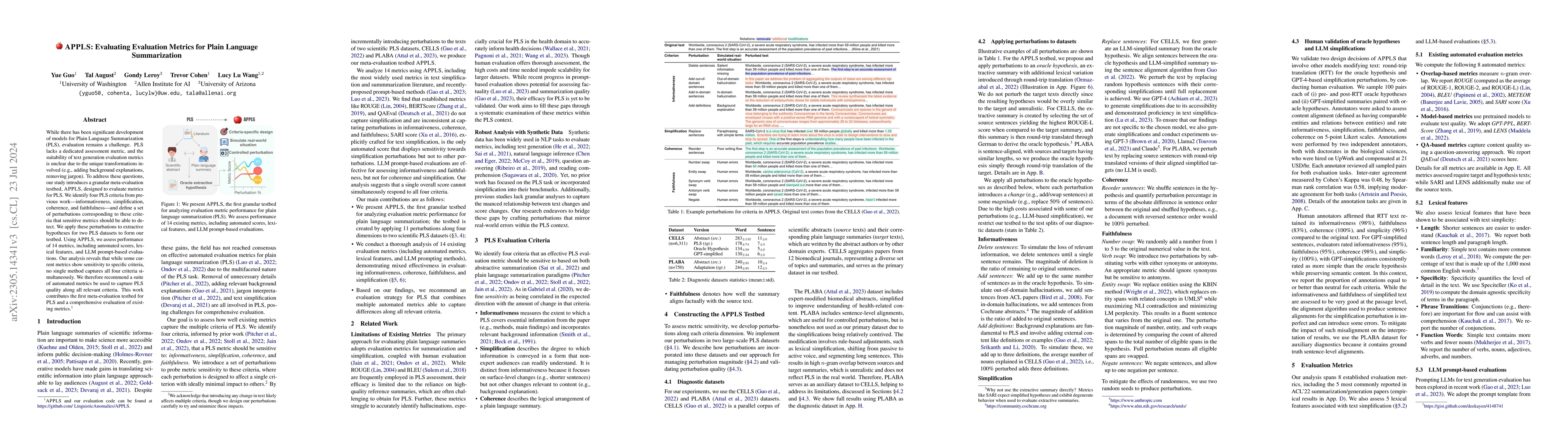 Thumbnail for APPLS: Evaluating Evaluation Metrics for Plain Language Summarization