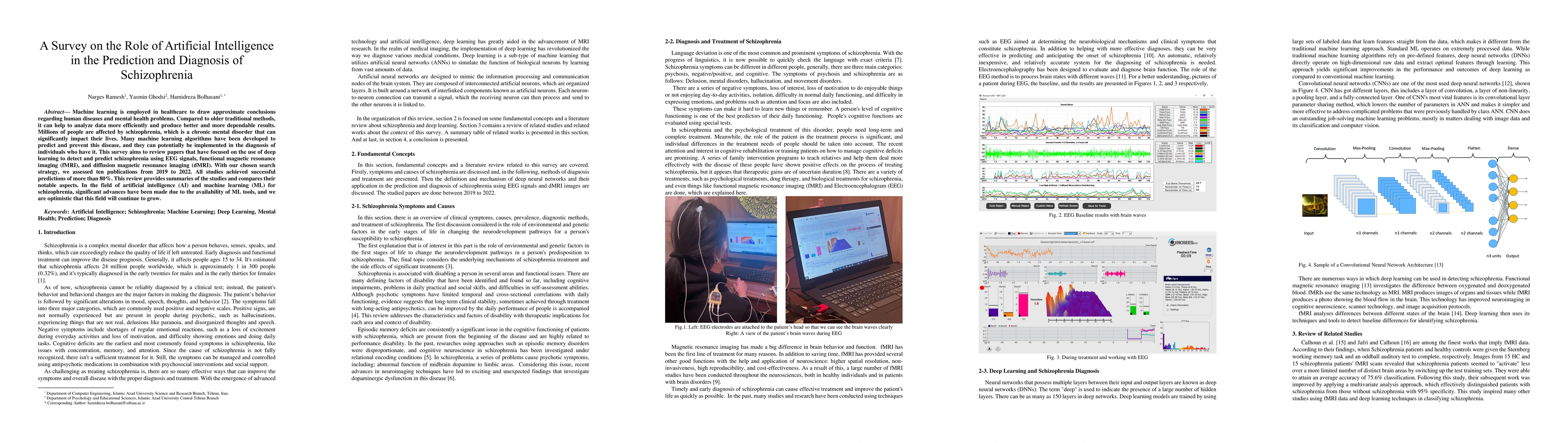 Thumbnail for A Survey on the Role of Artificial Intelligence in the Prediction and
  Diagnosis of Schizophrenia