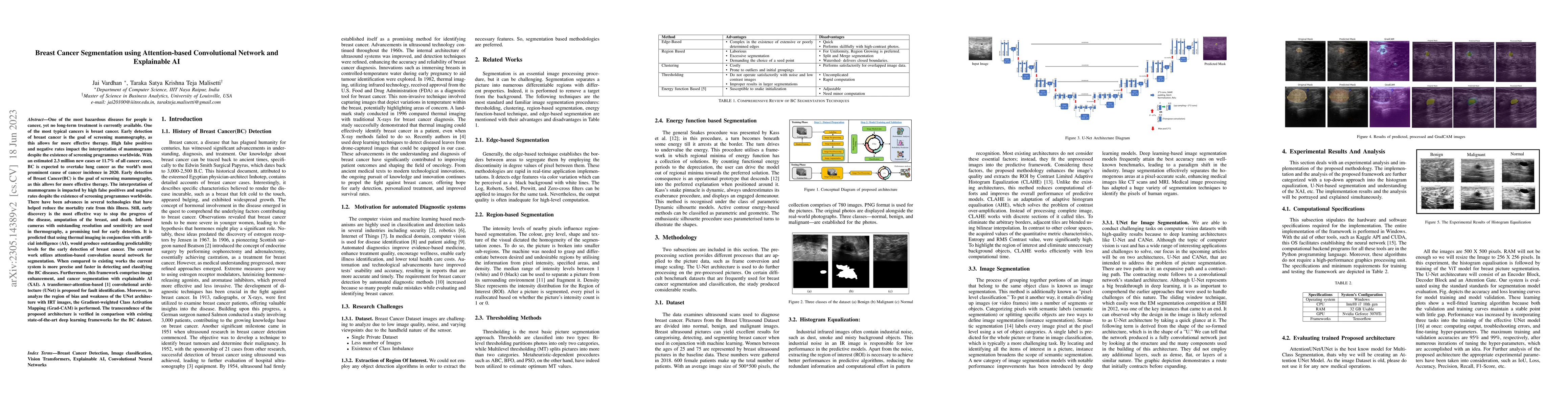 Thumbnail for Breast Cancer Segmentation using Attention-based Convolutional Network
  and Explainable AI