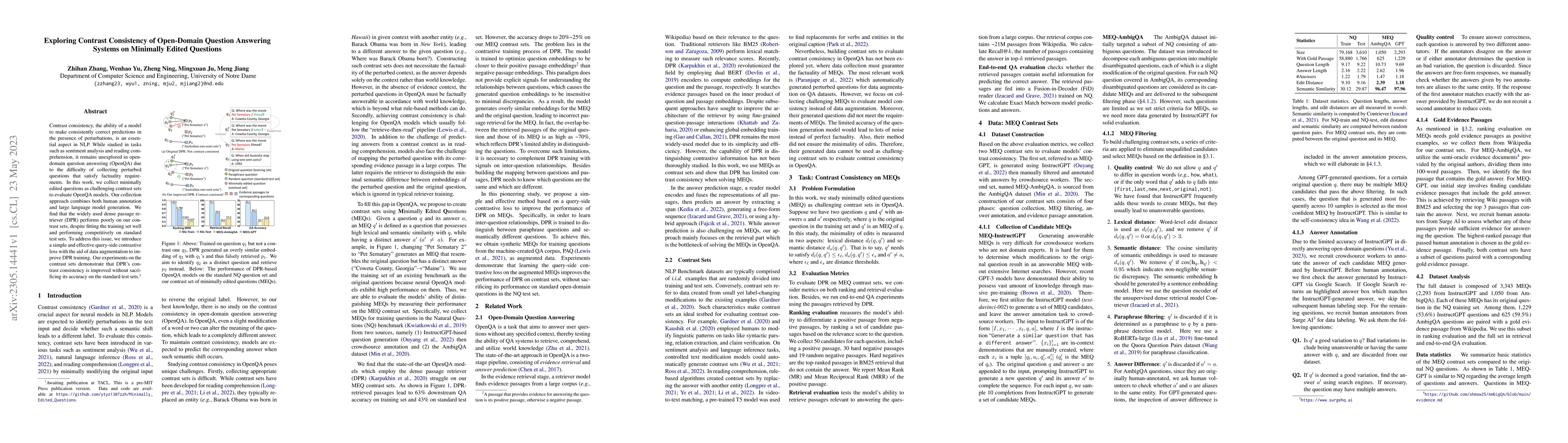 Thumbnail for Exploring Contrast Consistency of Open-Domain Question Answering Systems
  on Minimally Edited Questions
