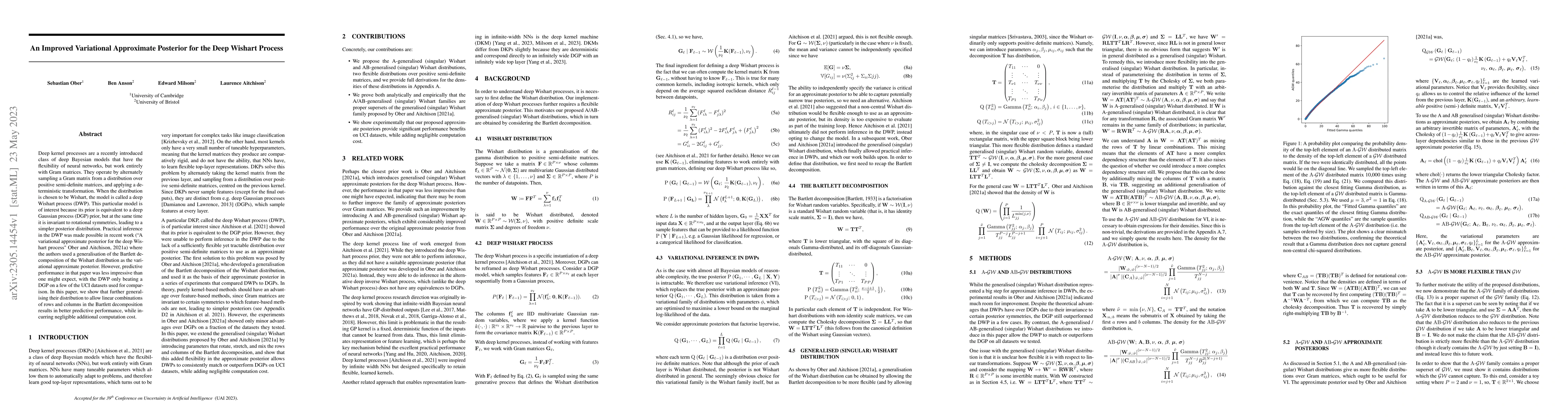 Thumbnail for An Improved Variational Approximate Posterior for the Deep Wishart
  Process
