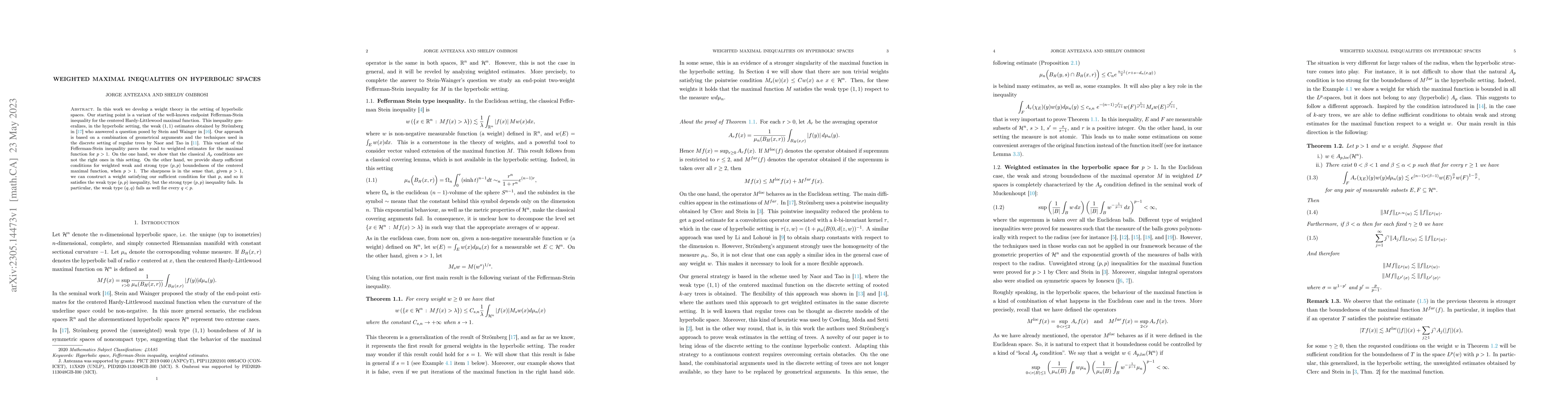 Thumbnail for Weighted maximal inequalities on hyperbolic spaces