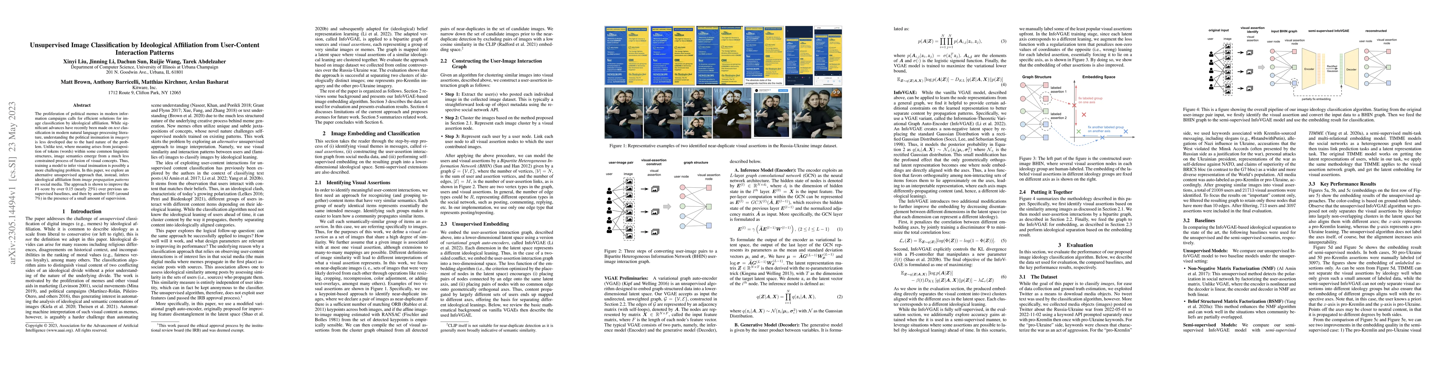 Thumbnail for Unsupervised Image Classification by Ideological Affiliation from
  User-Content Interaction Patterns
