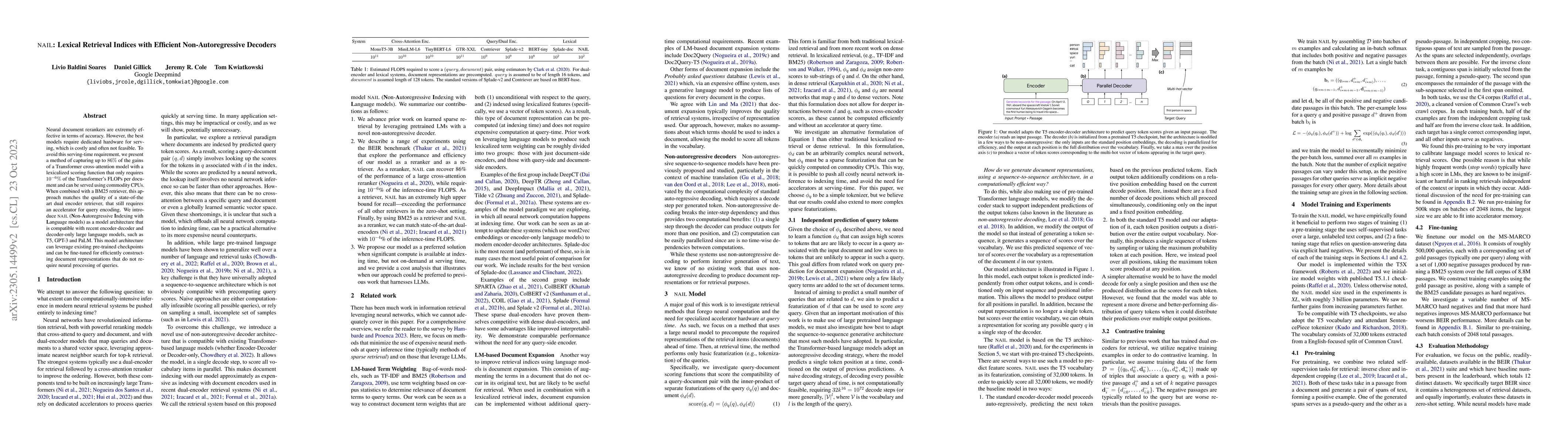 Thumbnail for NAIL: Lexical Retrieval Indices with Efficient Non-Autoregressive
  Decoders