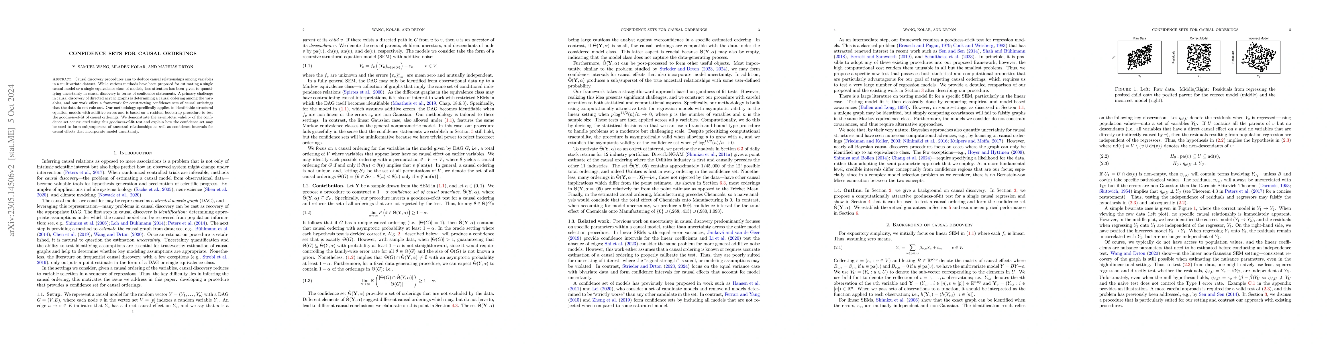 Thumbnail for Confidence Sets for Causal Orderings