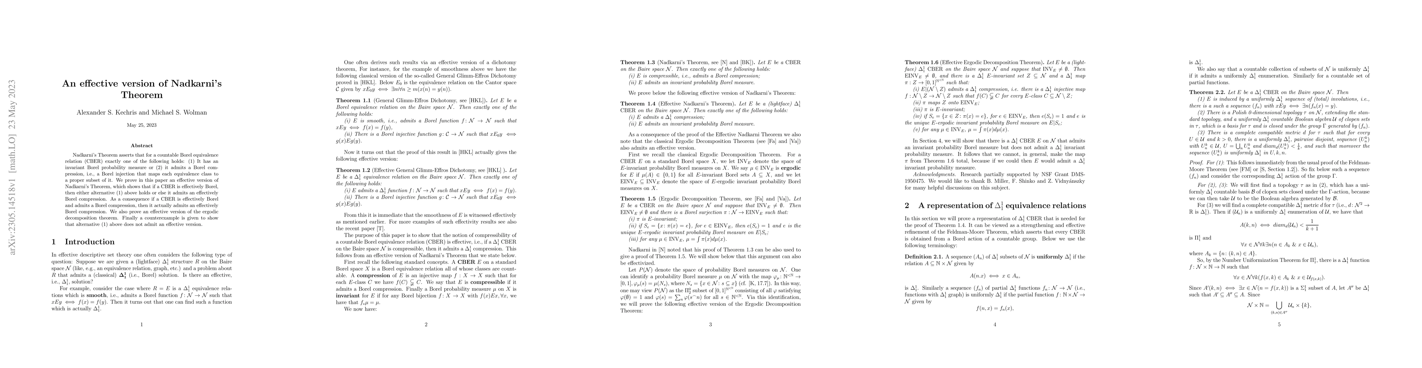 Thumbnail for An effective version of Nadkarni's Theorem
