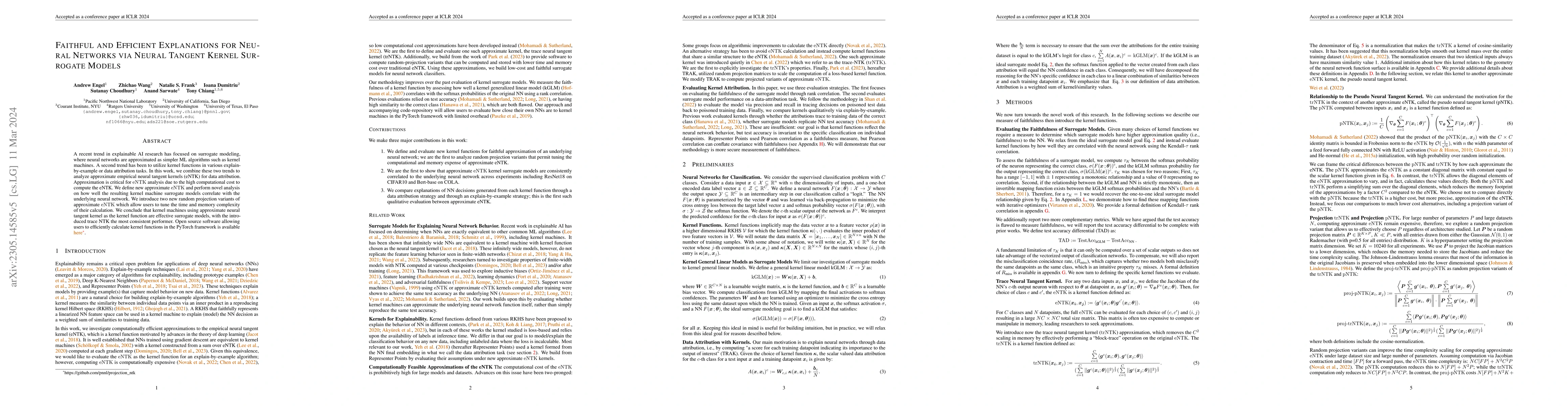 Thumbnail for Faithful and Efficient Explanations for Neural Networks via Neural
  Tangent Kernel Surrogate Models